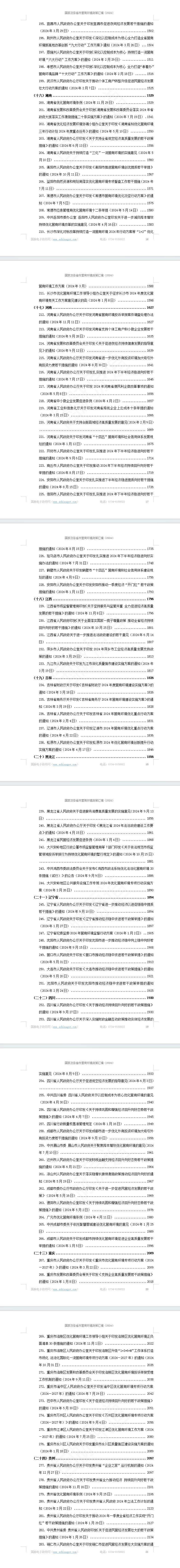 国家及各省市营商环境政策汇编(2024年)