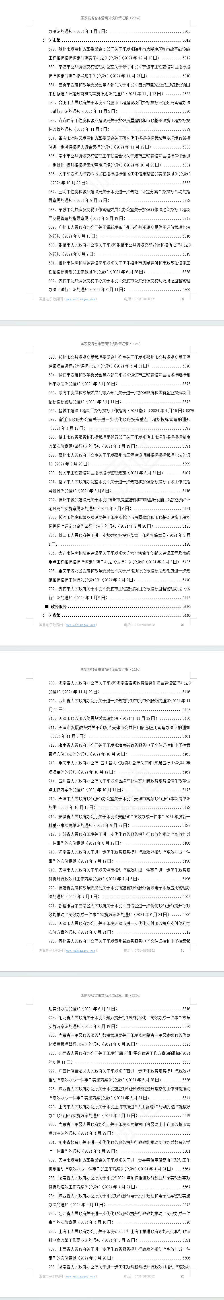 国家及各省市营商环境政策汇编(2024年)