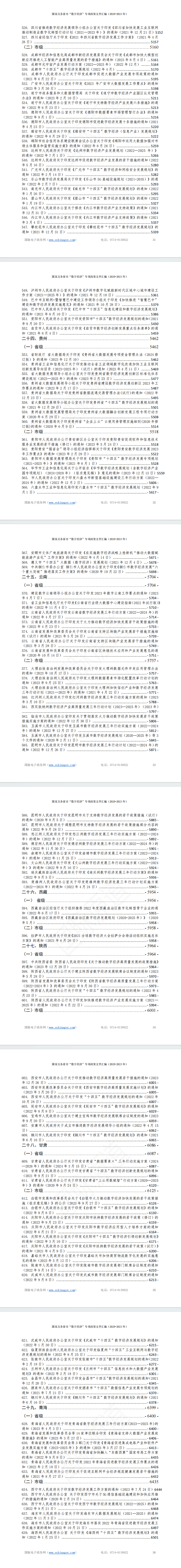 国家及各省市“数字经济”专项政策文件汇编（2020-2023 年）