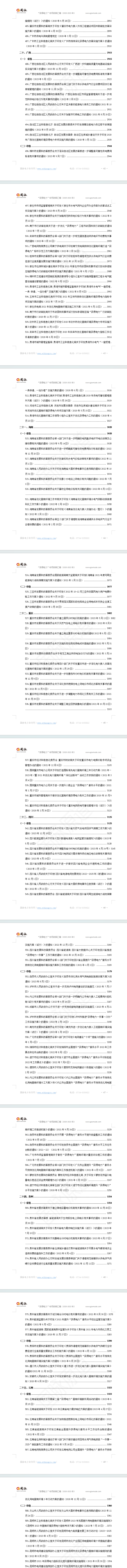 “获得用电”专项指标政策汇编（2020-2023）