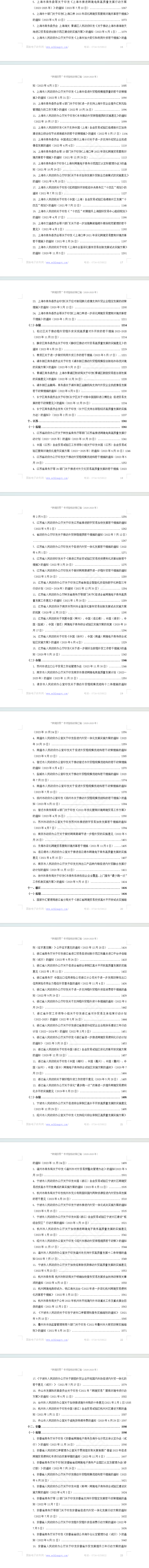 “跨境贸易”专项指标政策汇编（2020-2023）