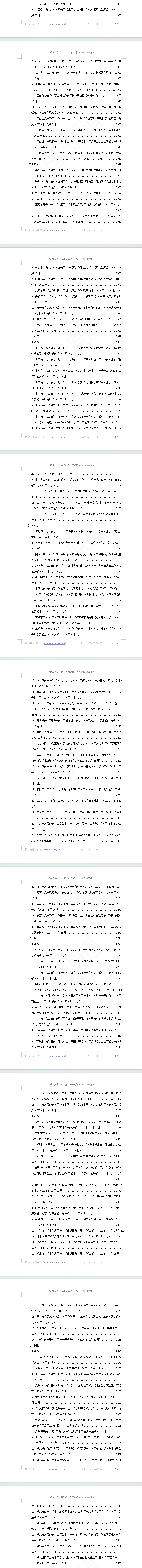 “跨境贸易”专项指标政策汇编（2020-2023）