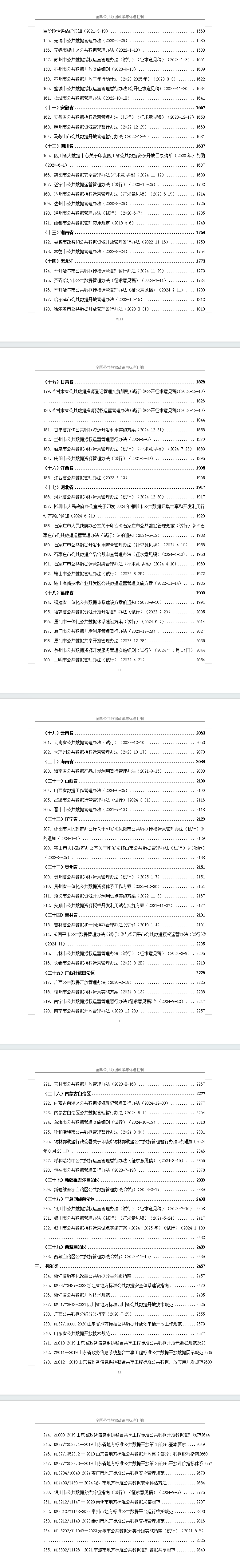 数据资产化系列-全国公共数据政策与标准汇编