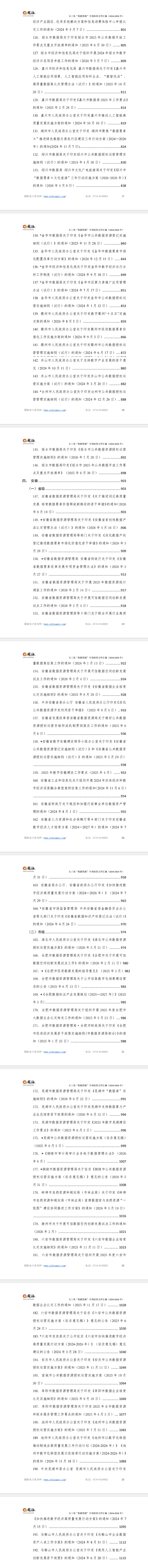 长三角“数据资源”专项政策文件汇编(2024-2026年)